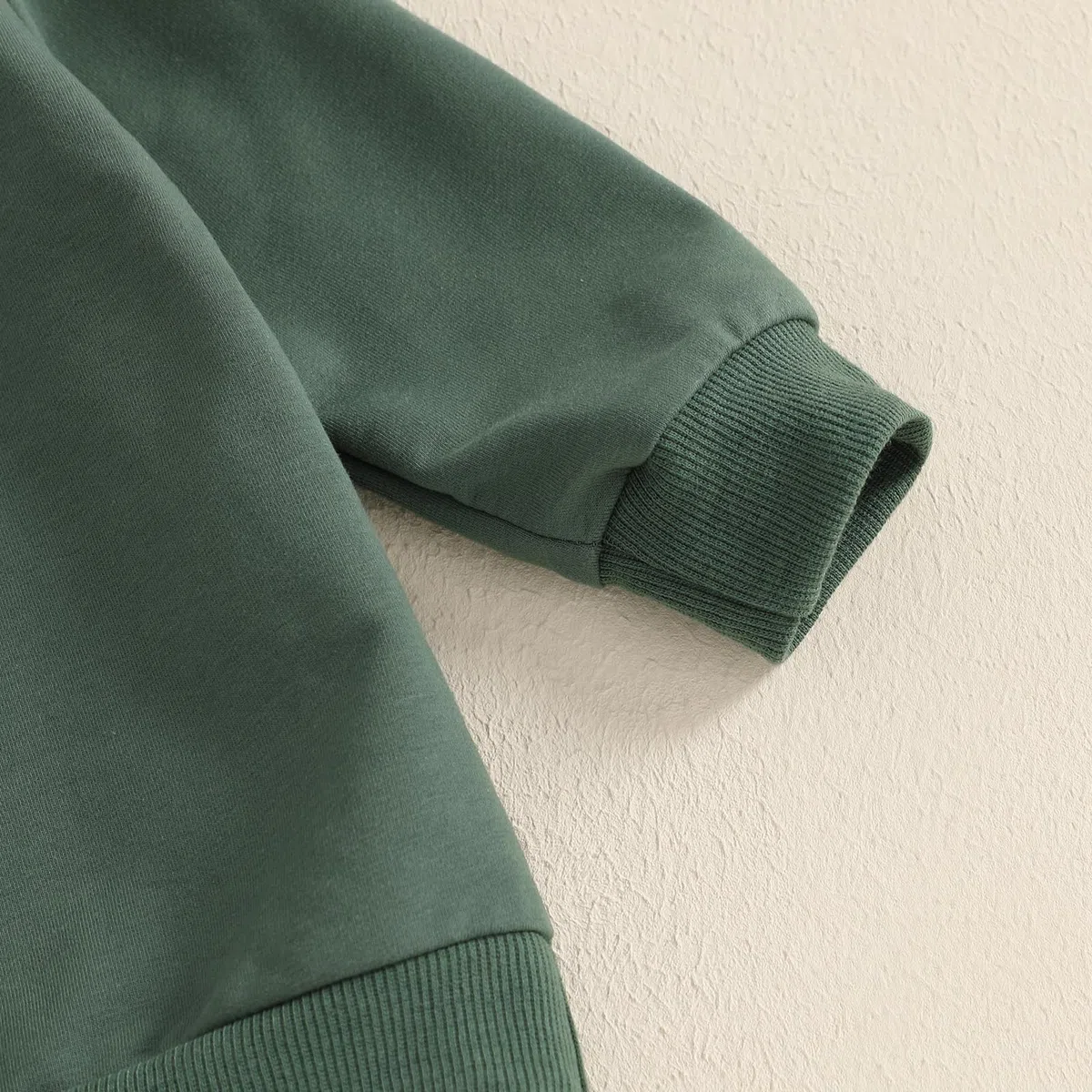 Geagodelia Sudaderas para bebés y niños pequeños, de manga larga, para primavera y otoño, color liso, sin botones, elástico, ropa de 3 piezas