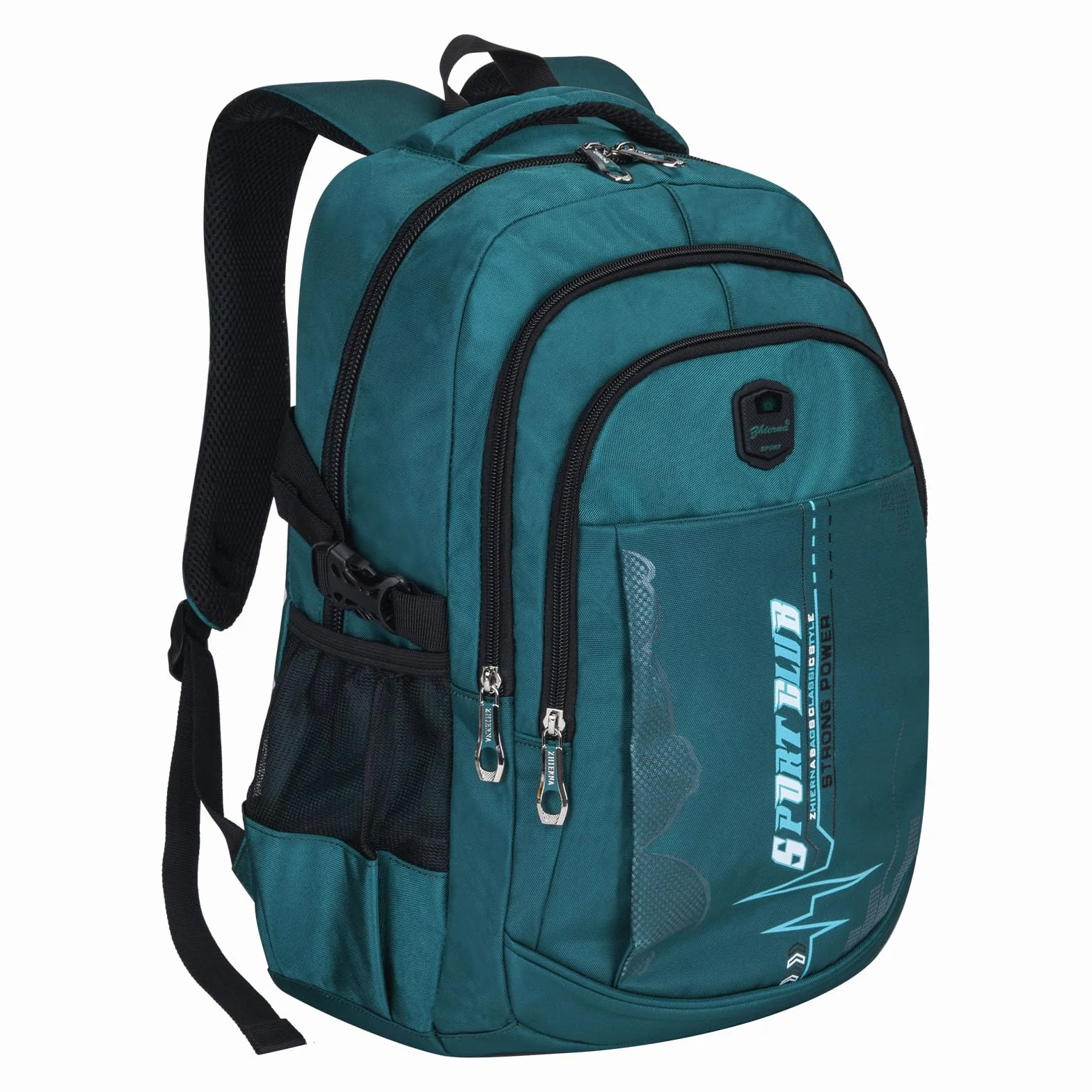 Mochilas escolares para estudiantes y niños, mochila para laptop, mochila escolar, mochila informal, mochila de viaje para adolescentes y niños, verde oscuro, 13 x 31 x 44.5 cm