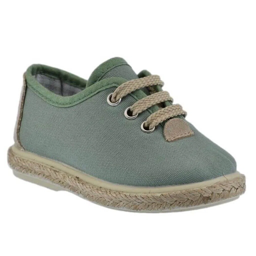 Lona Esparto Color Verde Musgo con Piso en Yute