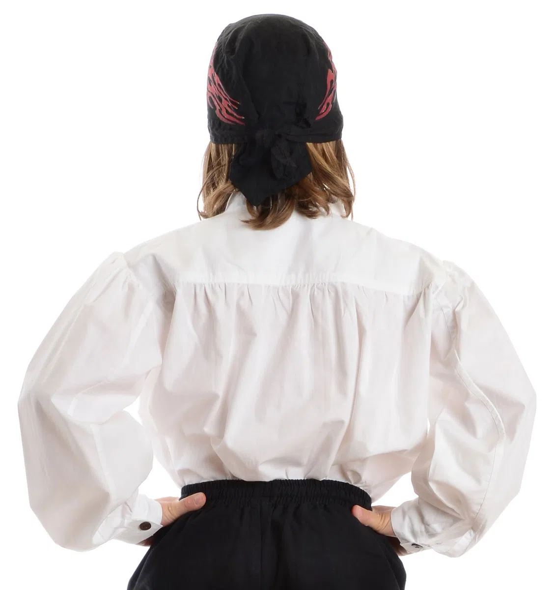 HEMAD Camisa pirata para niños - Algodón claro - S - XXXL Blanco