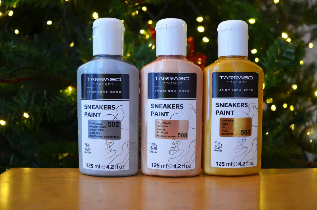 Tarrago | Sneakers Paint | Colores Metalizados | Pintura para Sneakers y Zapatillas de Cuero, Cuero Sintético y Lona