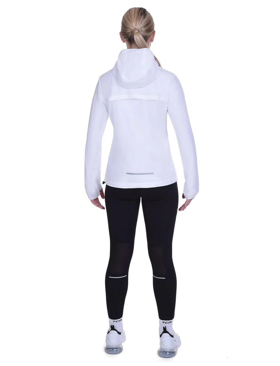 TCA Chaqueta Softshell de Running para Mujeres, Reflectante, Transpirable y Plegable, con Bolsillos con Cierre