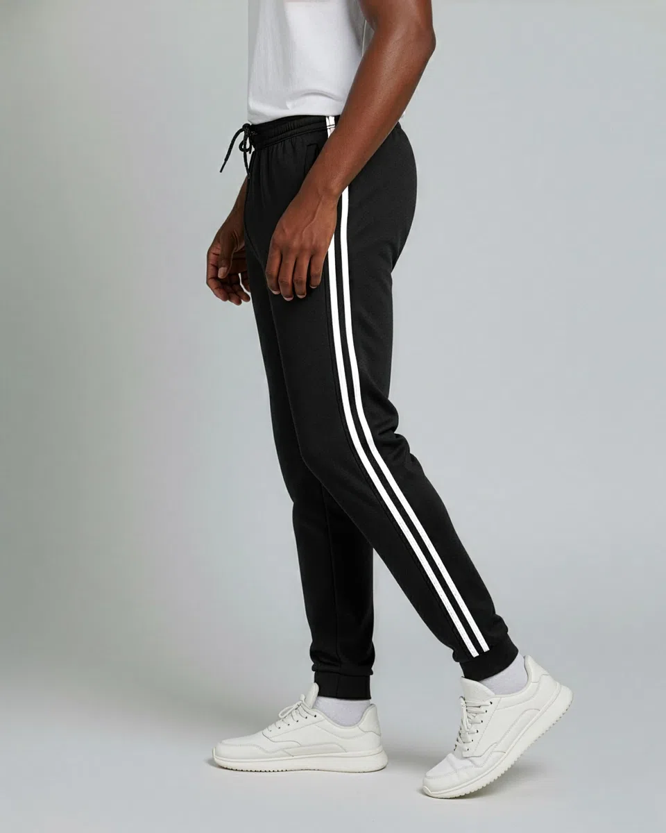 Real Essentials Paquete de 3: Pantalones Deportivos Deportivos Informales de Malla para Hombre con Bolsillos (Disponible en Tallas Grandes y Altas)