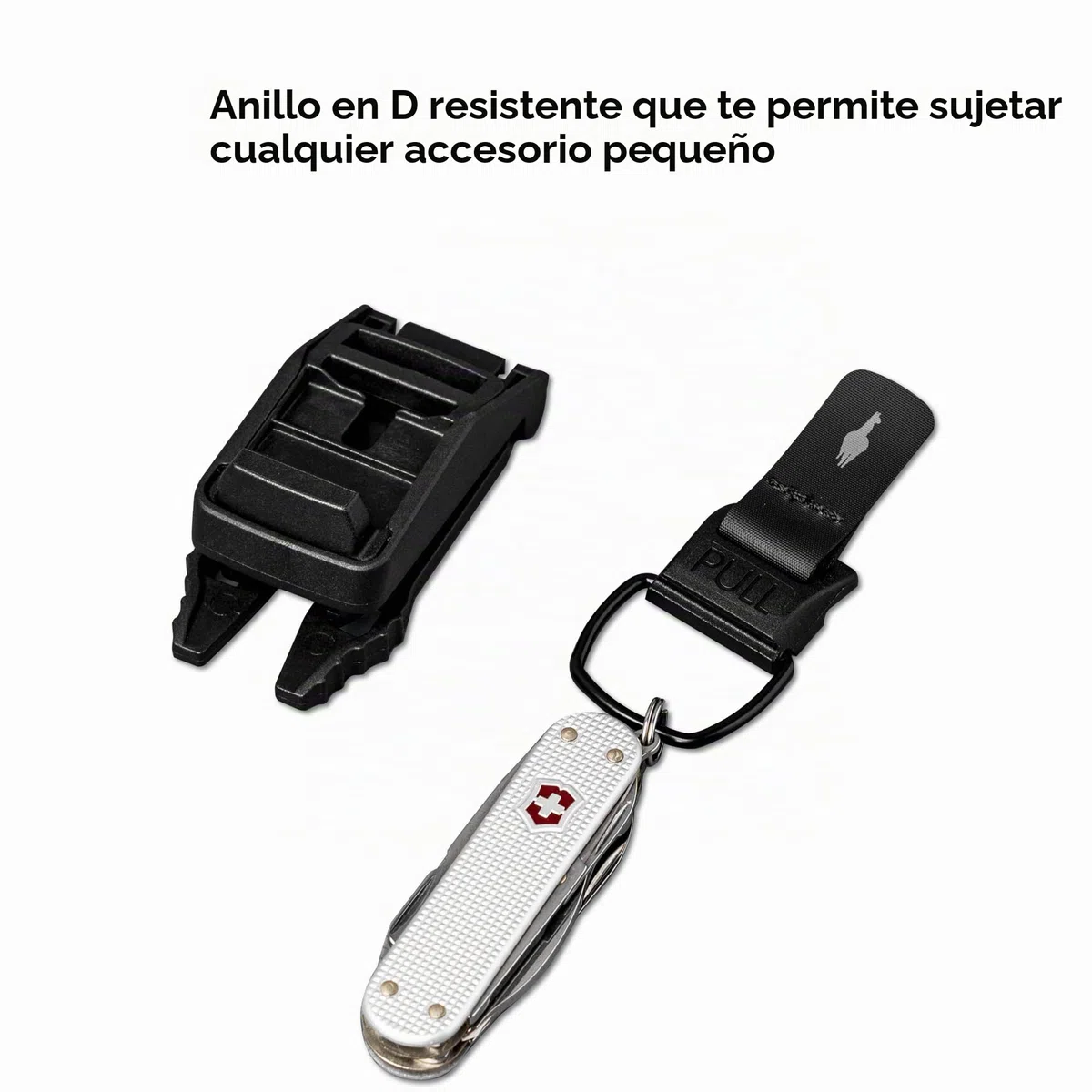 ALPAKA HUB Tactical Clip – Llavero EDC Magnético | Liberación rápida, compatible MOLLE, mecanismo de bloqueo, para bolso y cinturón, compatible con sistema HUB
