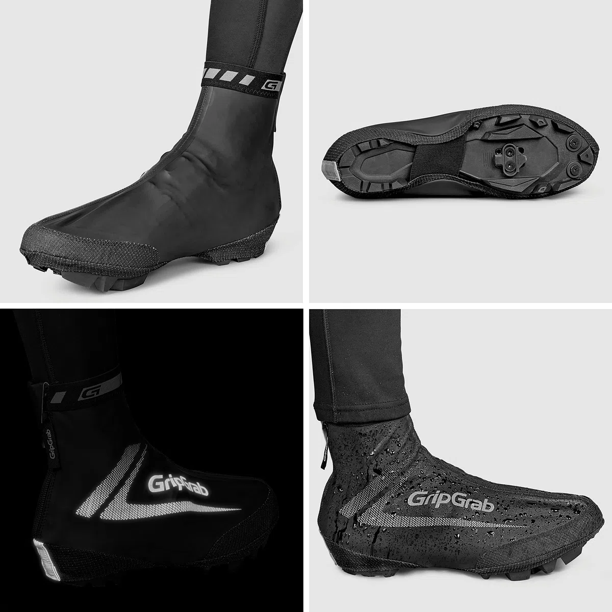 GripGrab RaceAqua X Impermeable MTB CX Gravel Bike Cubrezapatos a Prueba de Viento Ligero Aero Ciclismo Cubierta de Lluvia