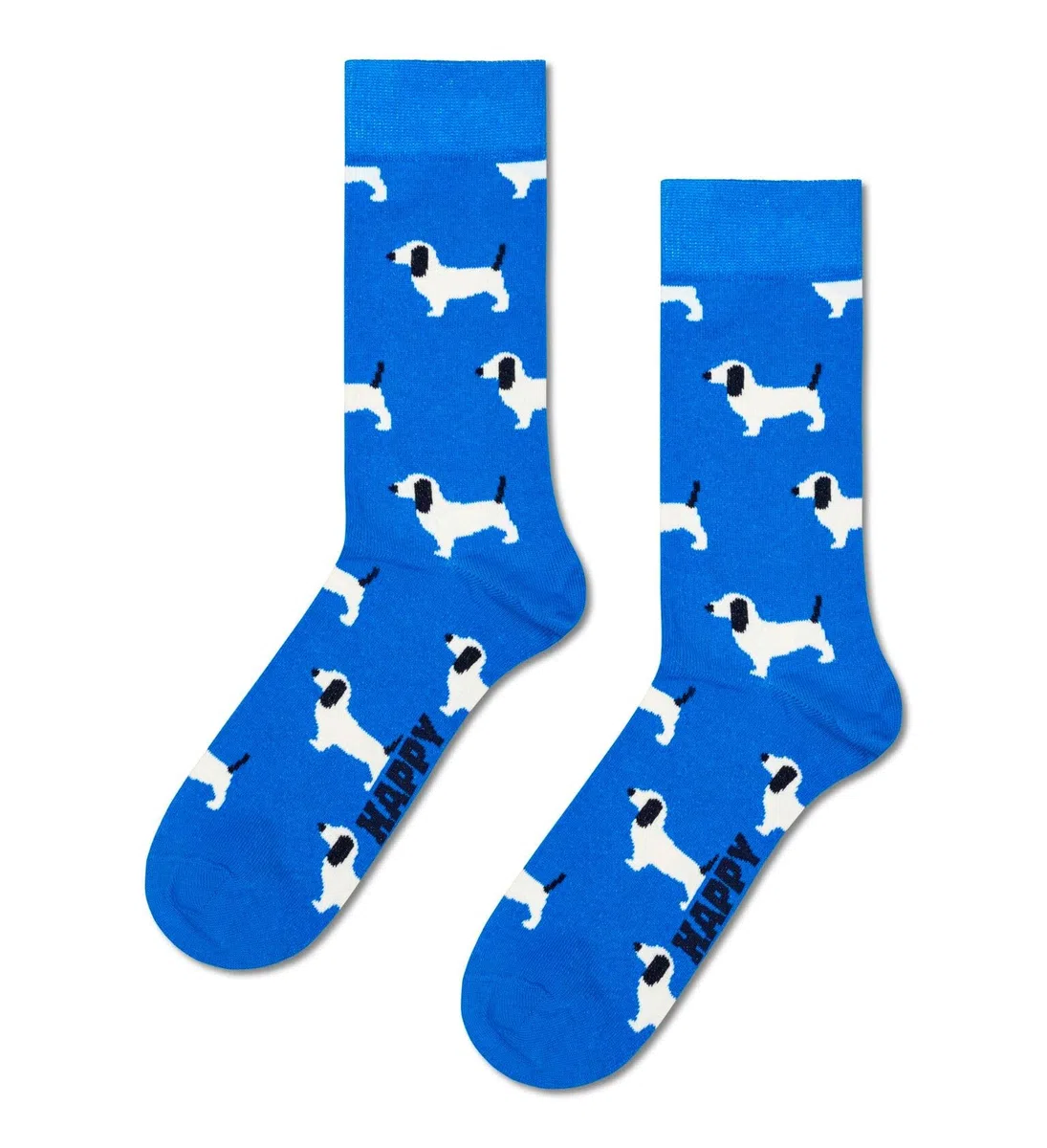 Happy Socks Calcetines altos con estampado de perros para hombre y mujer, 36-40 y 41-46