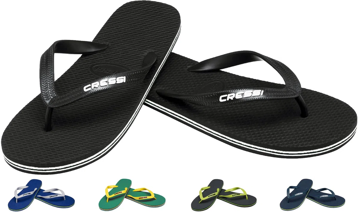 CRESSI Beach Flip Flops Chanclas Unisex para Playa Piscina Vacaciones y Tiempo Libre de Verano Material Termoplástico Suave Calzado Ligero Cómodo para Adultos