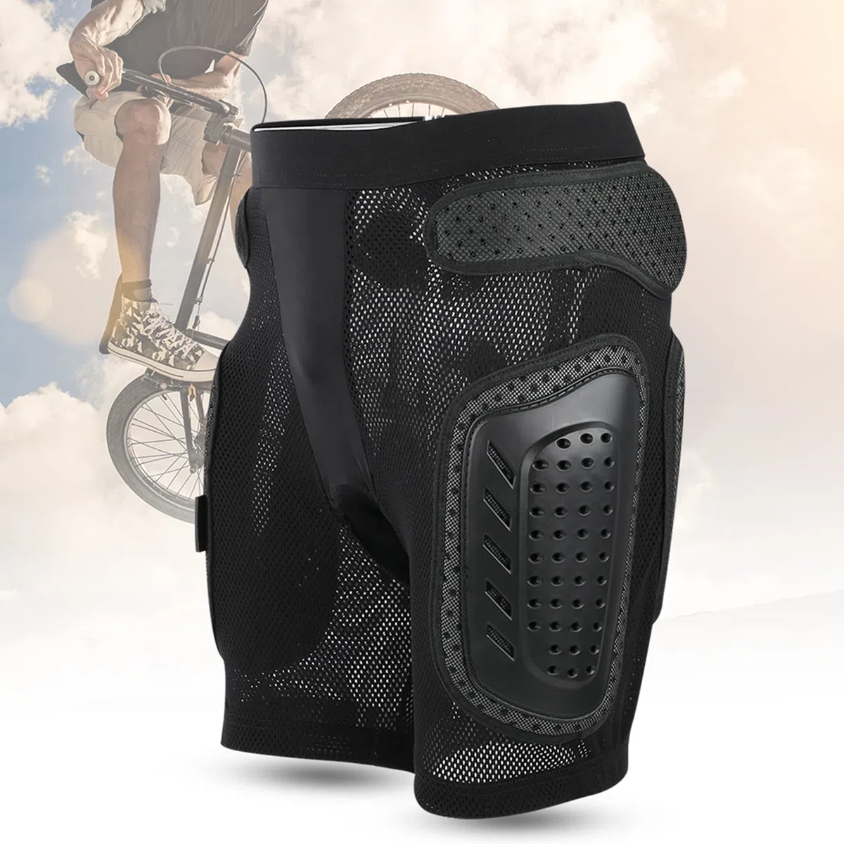 PerGar Protección de Cadera para Ciclismo, Pantalones de Protección con Almohadilla de Cadera para Ciclismo Deportivo Multifunción, Equipo de Protección para
