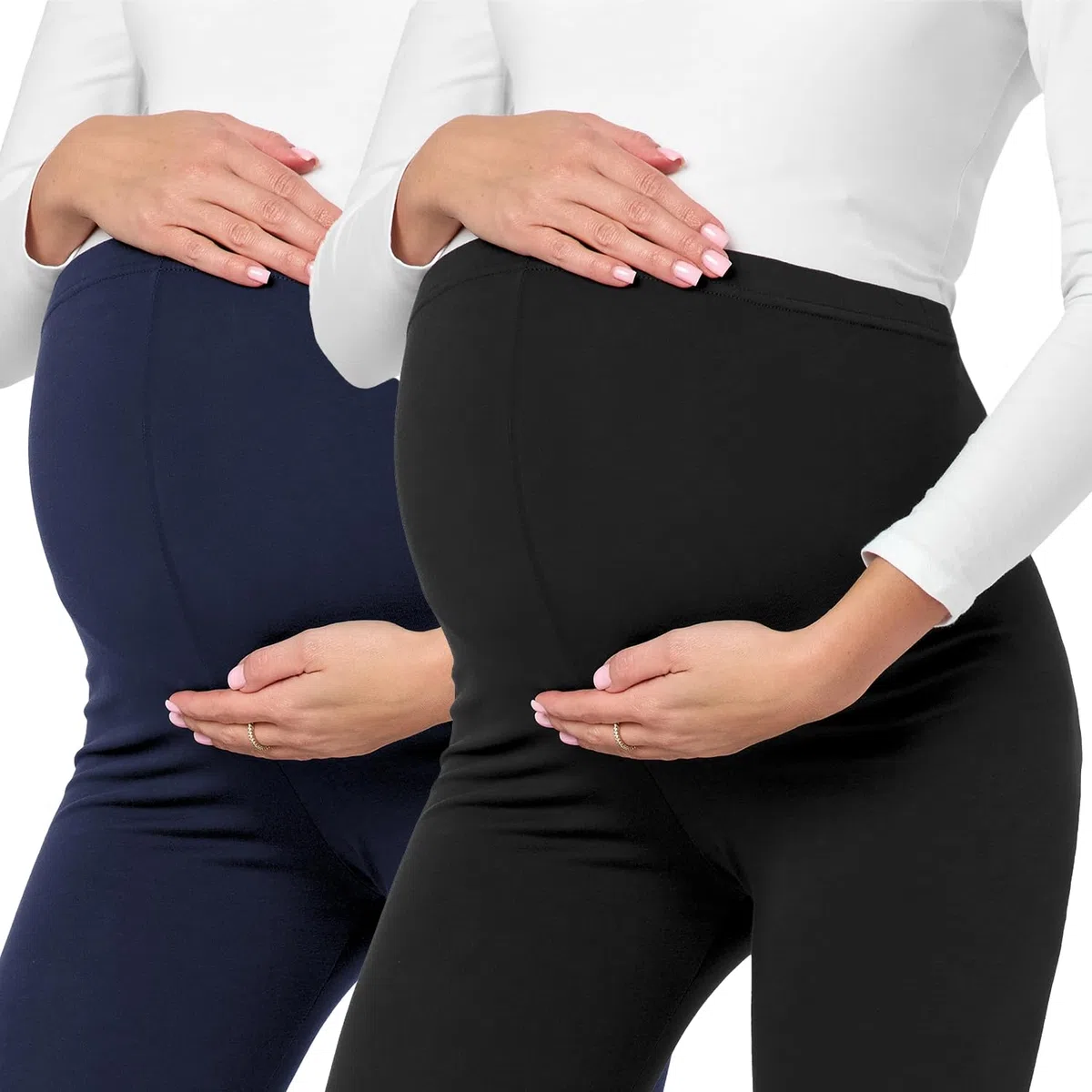 Be Mammy Lote de 2 Leggins Premamá Embarazo Ropa Deporte BE20-230
