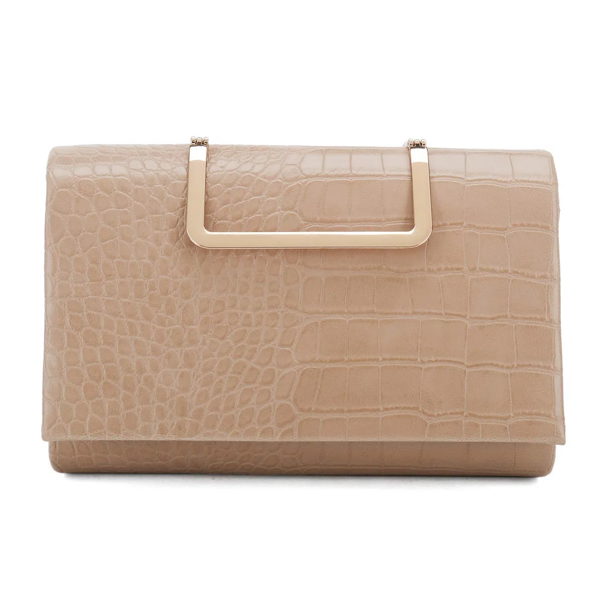 CHARMING TAILOR Bolso de mano pequeño con estampado de cocodrilo, de poliuretano, para mujer