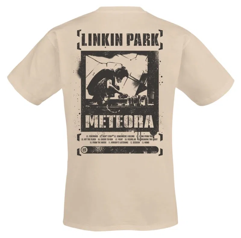 Linkin Park Meteora Spray Unisex Camiseta Arena 100% algodón Regular