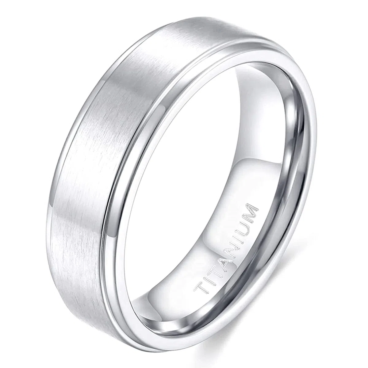 Zakk Anillo para hombre y mujer, titanio, anillos de compromiso, alianzas de boda, alianzas de boda, plata cepillada, 4 mm, 6 mm, 8 mm