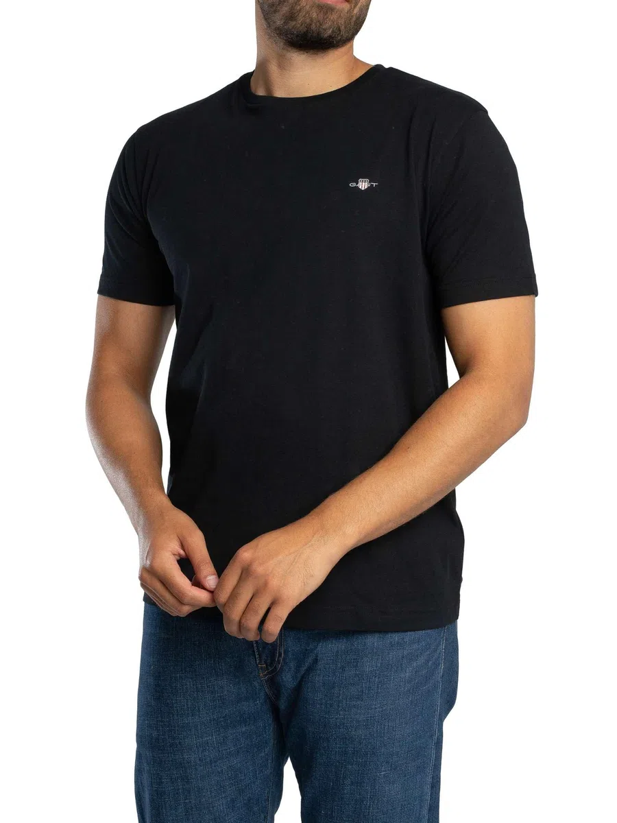 GANT Camiseta con Escudo Impreso Camiseta Hombre