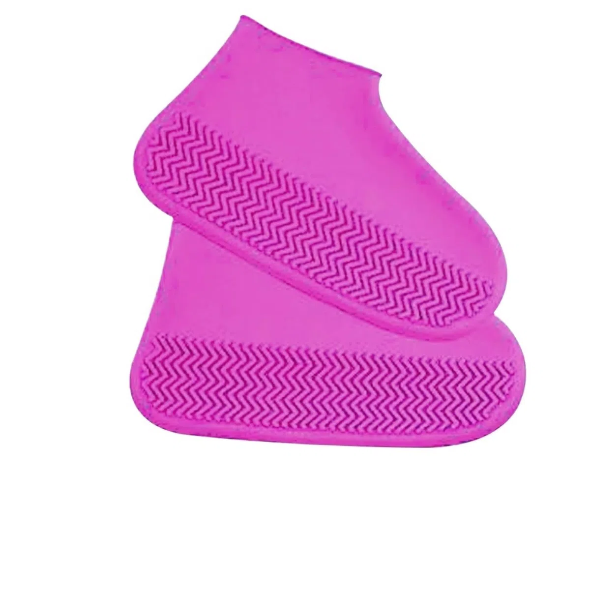 2pcs Waterproof Shoe Covers Silicone Anti-Slip For Outdoor Rainy Day Reusable Cover