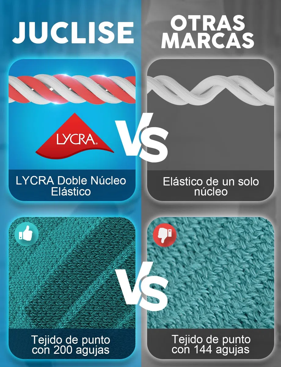 Juclise Calcetines de compresión de viscosa de bambú para correr, calcetines que absorben la humedad, antiampollas, para senderismo,ciclismo (FR/ES, Números, 38, 42, Regular, Regular, Blanca)
