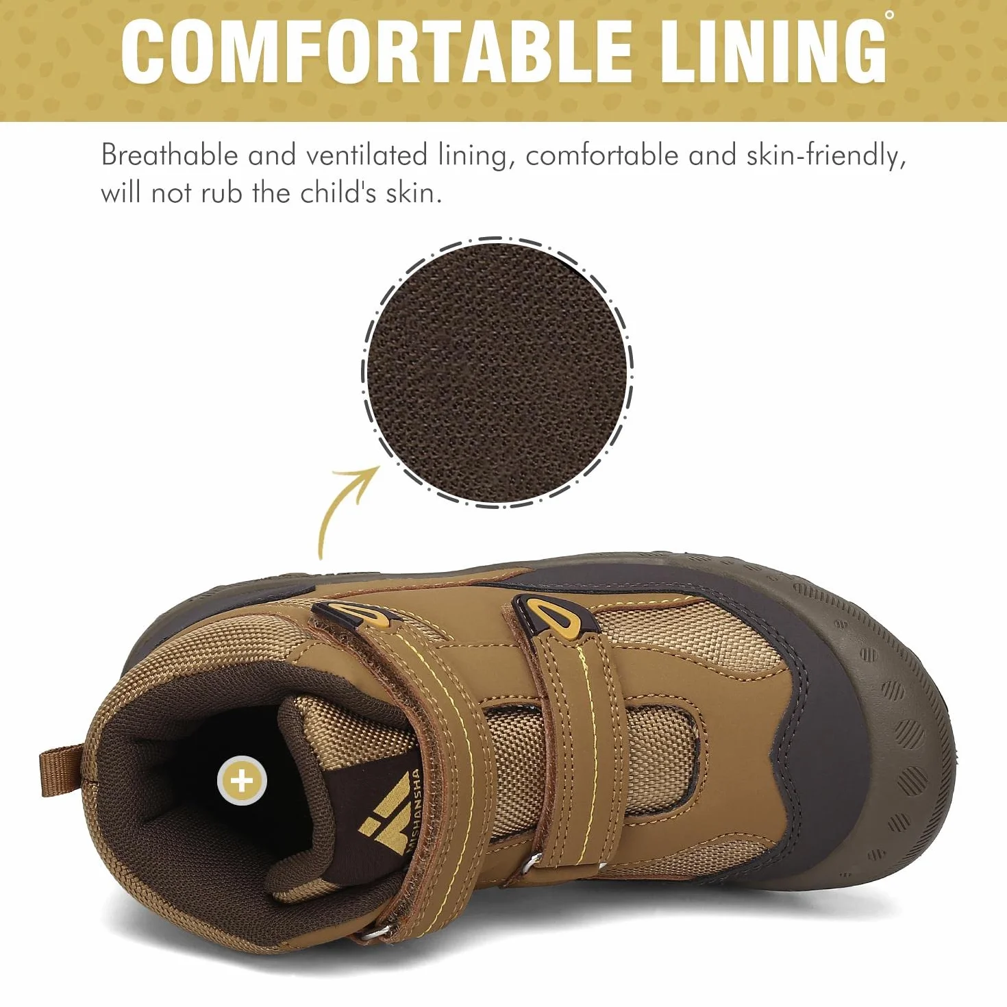 Mishansha Botas de Senderismo Niño Niña Zapatos de Trekking Antideslizante Ligero Zapatillas de Montaña Cómodos Exterior, 028 Marrón, 38 EU