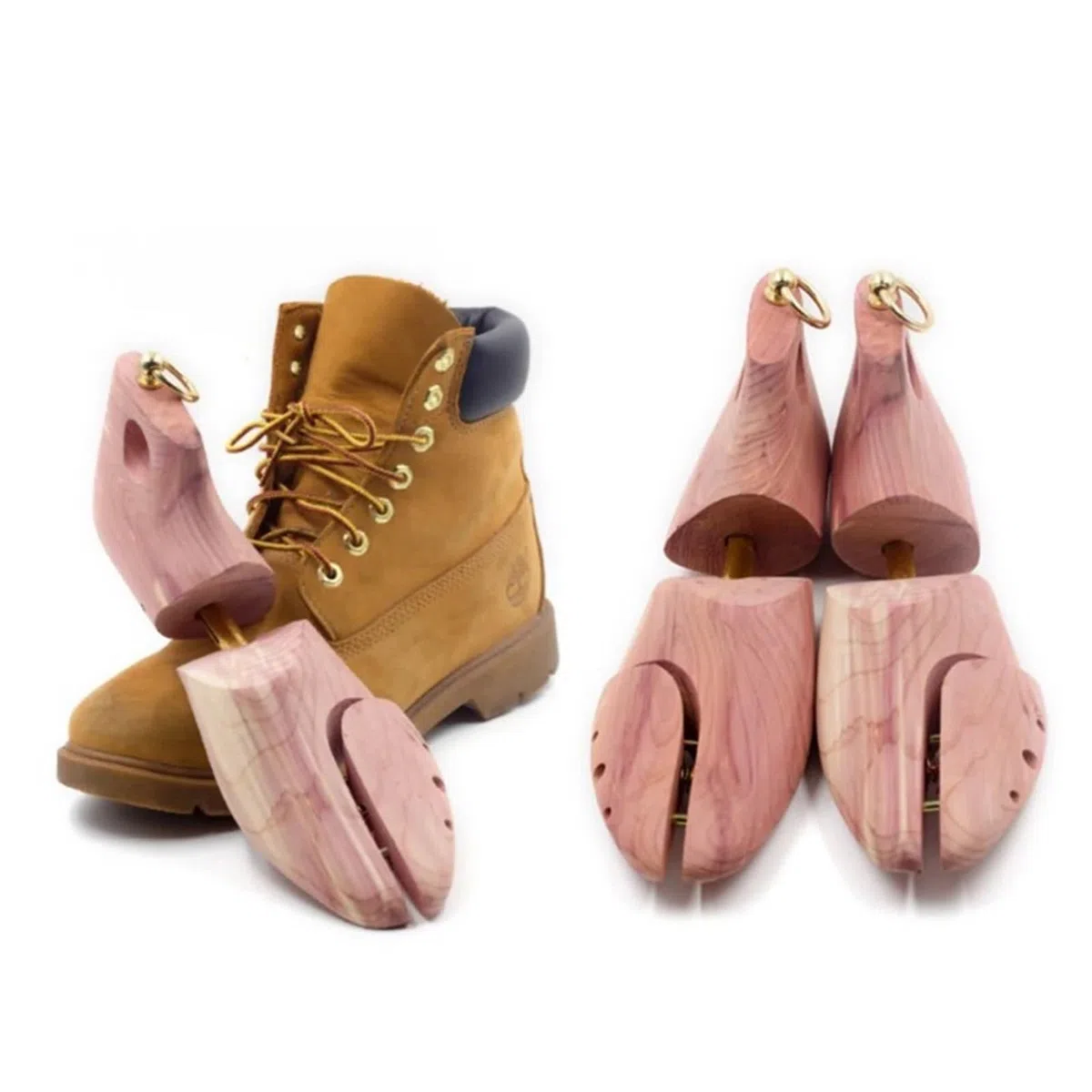 Rbol De Zapatos 1 par de ensanchadores de Zapatos Ajustables de Madera de Cedro Rojo for Hombre, Soporte for árbol de Zapatos, Dispositivo expansor de Botas para Hombres Y Mujeres(EU 41 42)