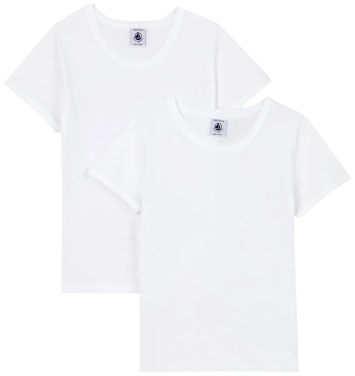 Petit Bateau A01fy Camiseta de Manga Corta Niñas (Pack de 2)