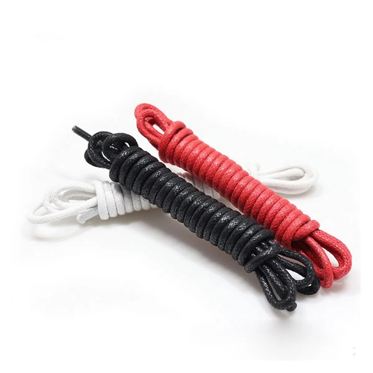 Cordones de zapatos planos, 1 par de cordones de cuero, cordones encerados de algodón, cordones de cuero redondos for zapatos, botas, cordones de zapatos unisex