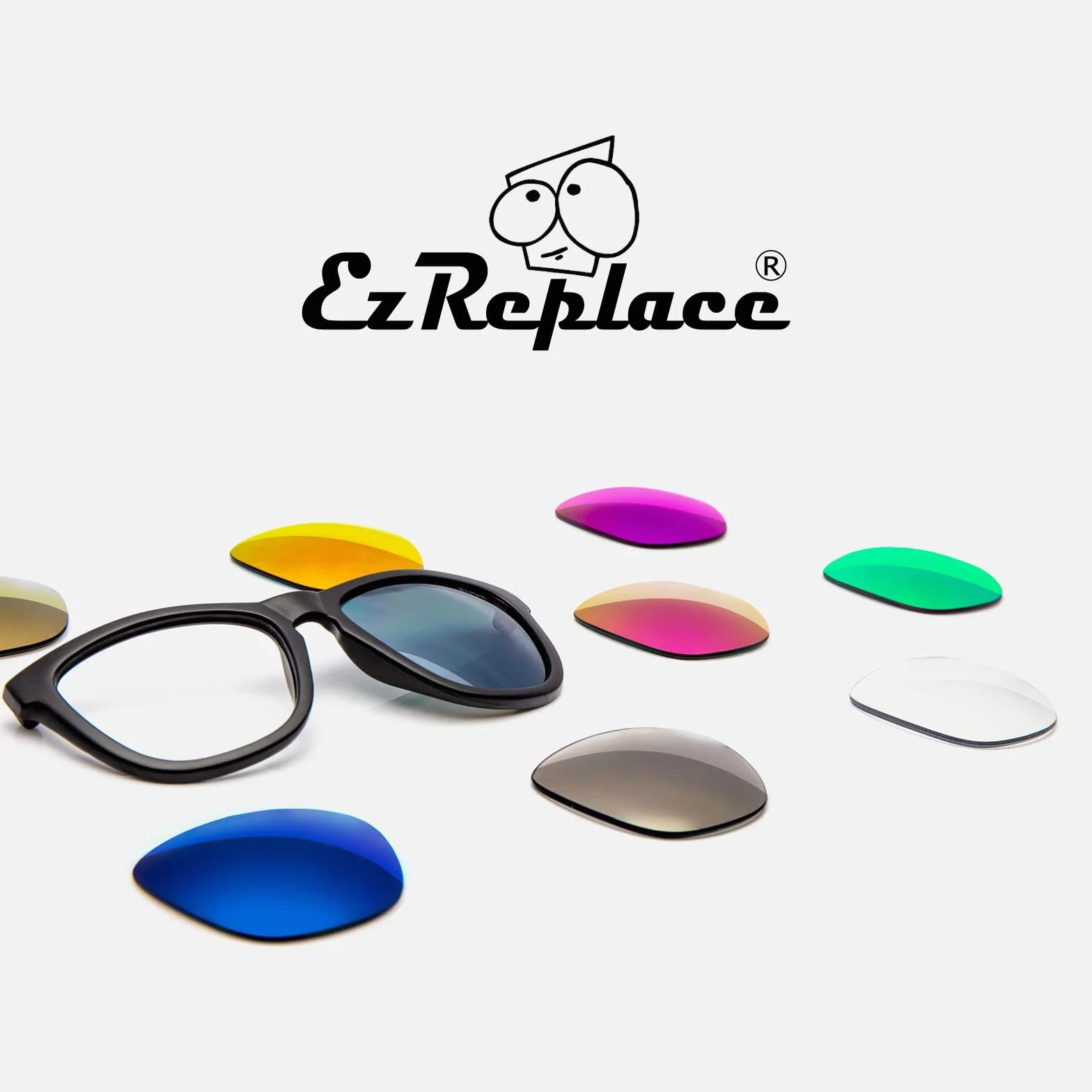 EZReplace Lentes de repuesto para gafas de sol Oakley Manorburn OO9479 (lentes polarizadas) Compatible con marco Oakley Manorburn (azul hielo + verde primavera), Azul Hielo + Verde Primavera, Talla
