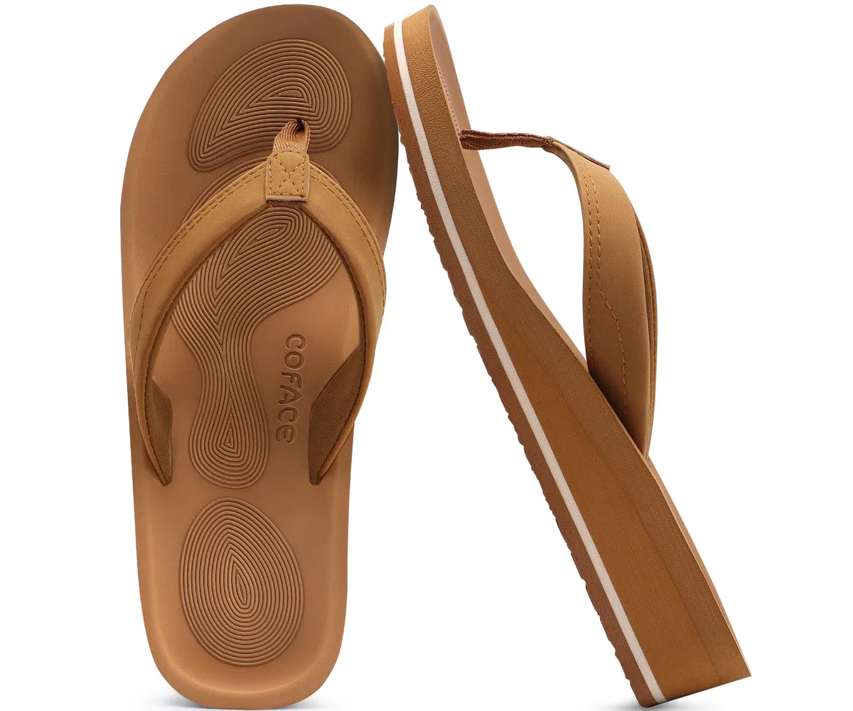 COFACE Chanclas Mujer Sandalias de Cuña para Verano Playa Piscina Interior Exterior