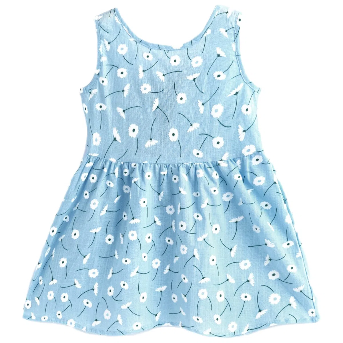 amropi Bebé Niñas Margarita Vestido Algodón Manga con Volantes Casual Verano de Vestido 0-5 años