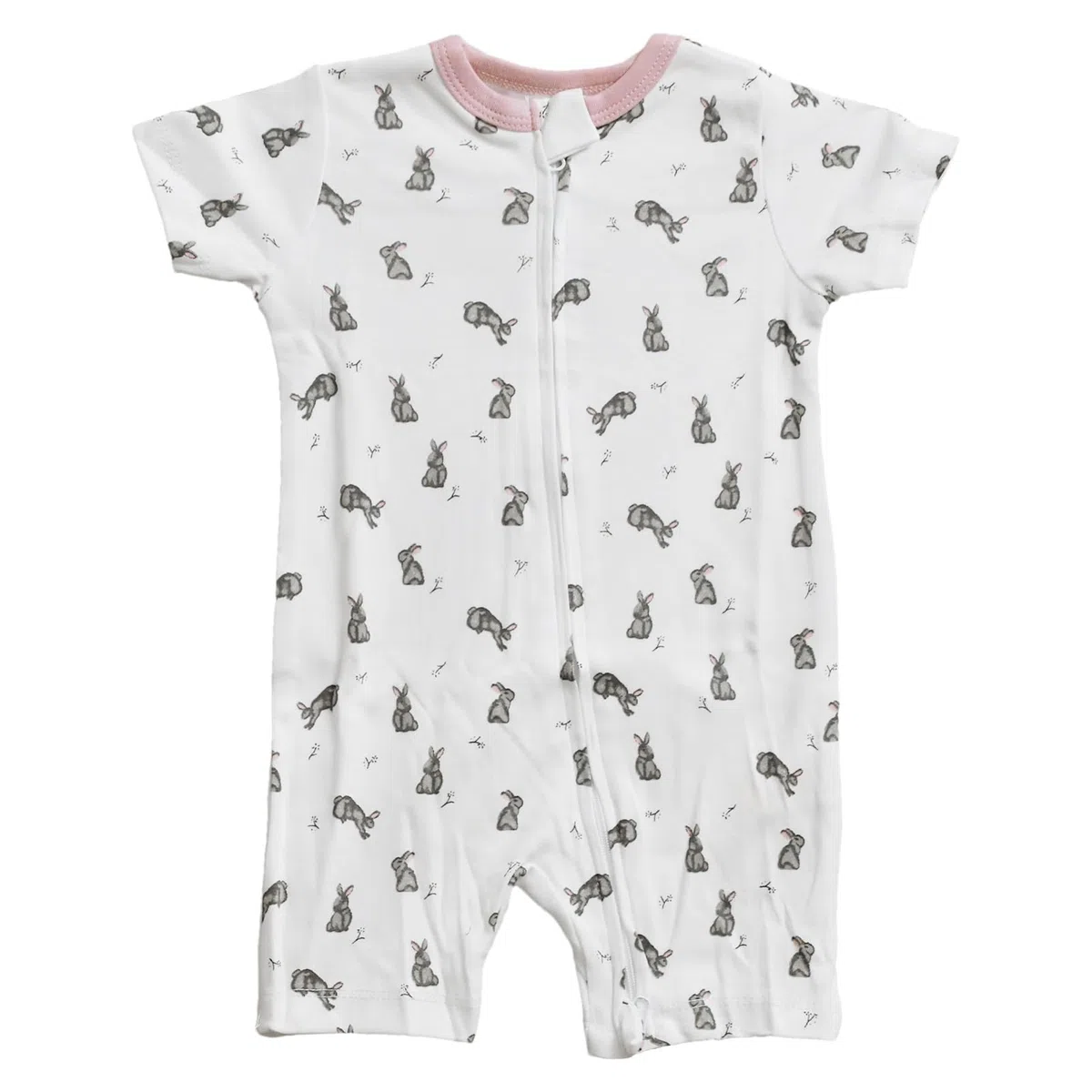 amropi Bebé Niña Mono Pack de 3 Peleles a Rayas Pijama Manga Corta Mameluco