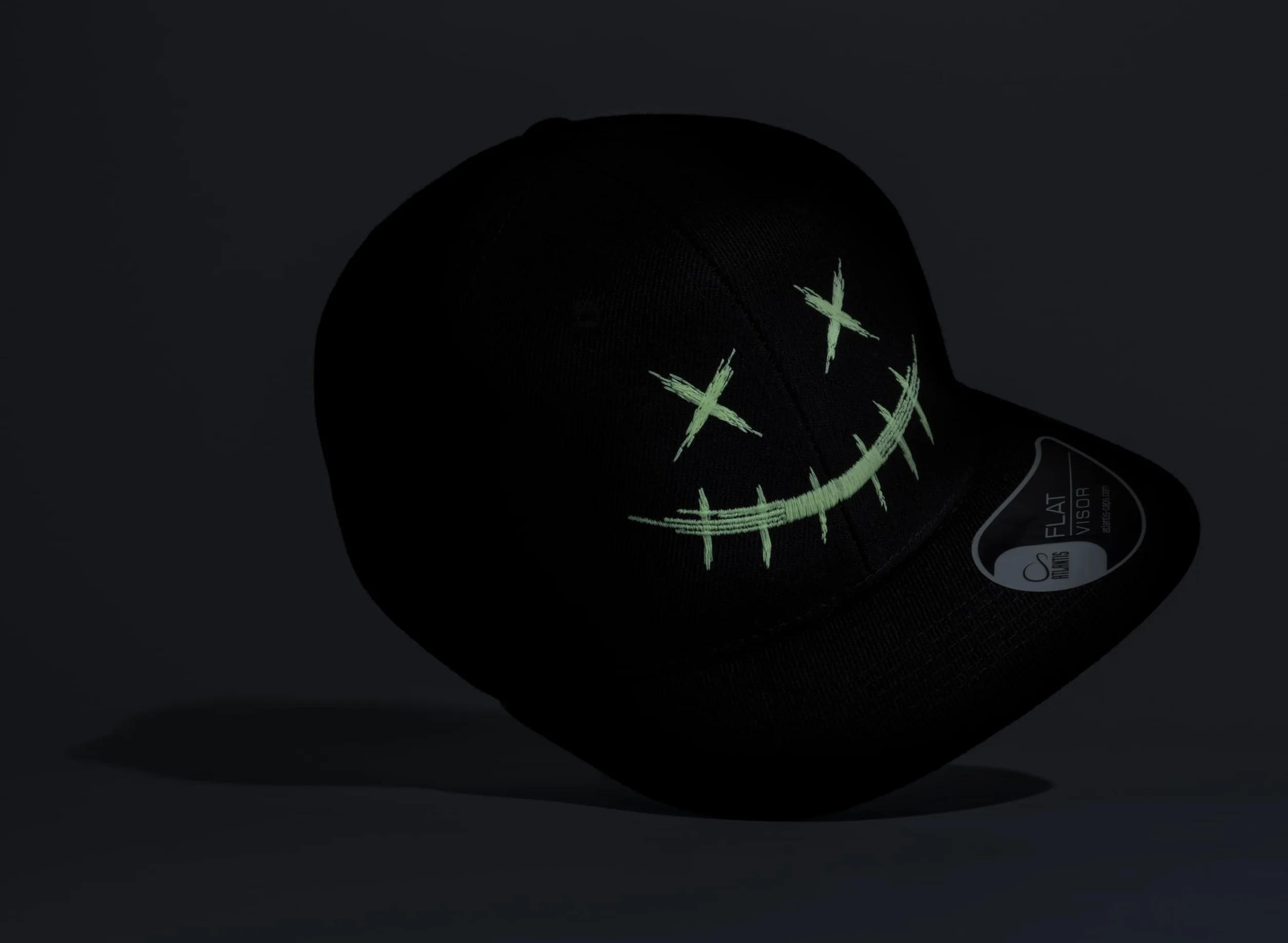 Gorra para niños: Scary Smile – Glow in the Dark Basecap – Gorra luminosa – Gorro para niño Cappy