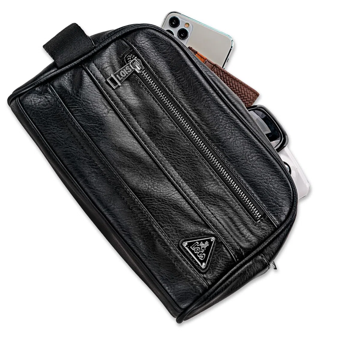 Lois - Neceser Hombre Pequeño. Bolsa de Aseo. Viaje. Negro