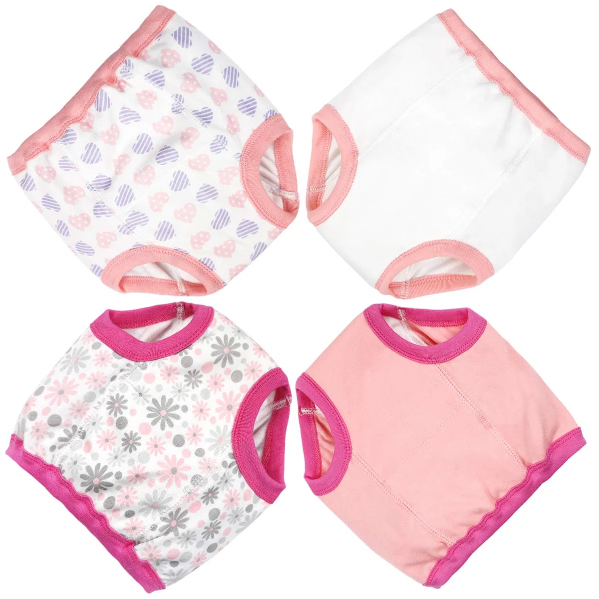 FLYISH DIRECT Calzones de Entrenamiento para Bebé Pañal de Aprendizaje Calzoncillos de niños pequeños Braguitas de Aprendizaje para niños Bebé Ropa Interior para niños, 100/3T