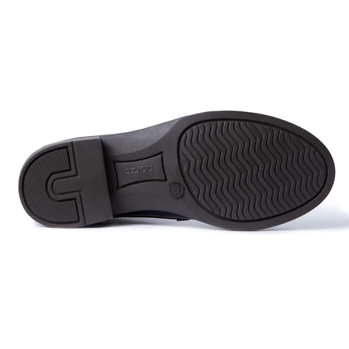 HORZE Botines de Montar Kilkenny de Cuero sintético con Cremallera en la Parte Trasera y Cordones elásticos, Negros, Adultos y Junior, Todas Las Tallas, Marrón, 41