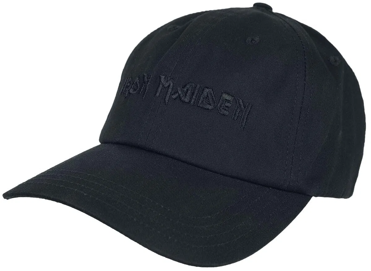 Iron Maiden Logo Hombre Gorra Negro 100% algodón