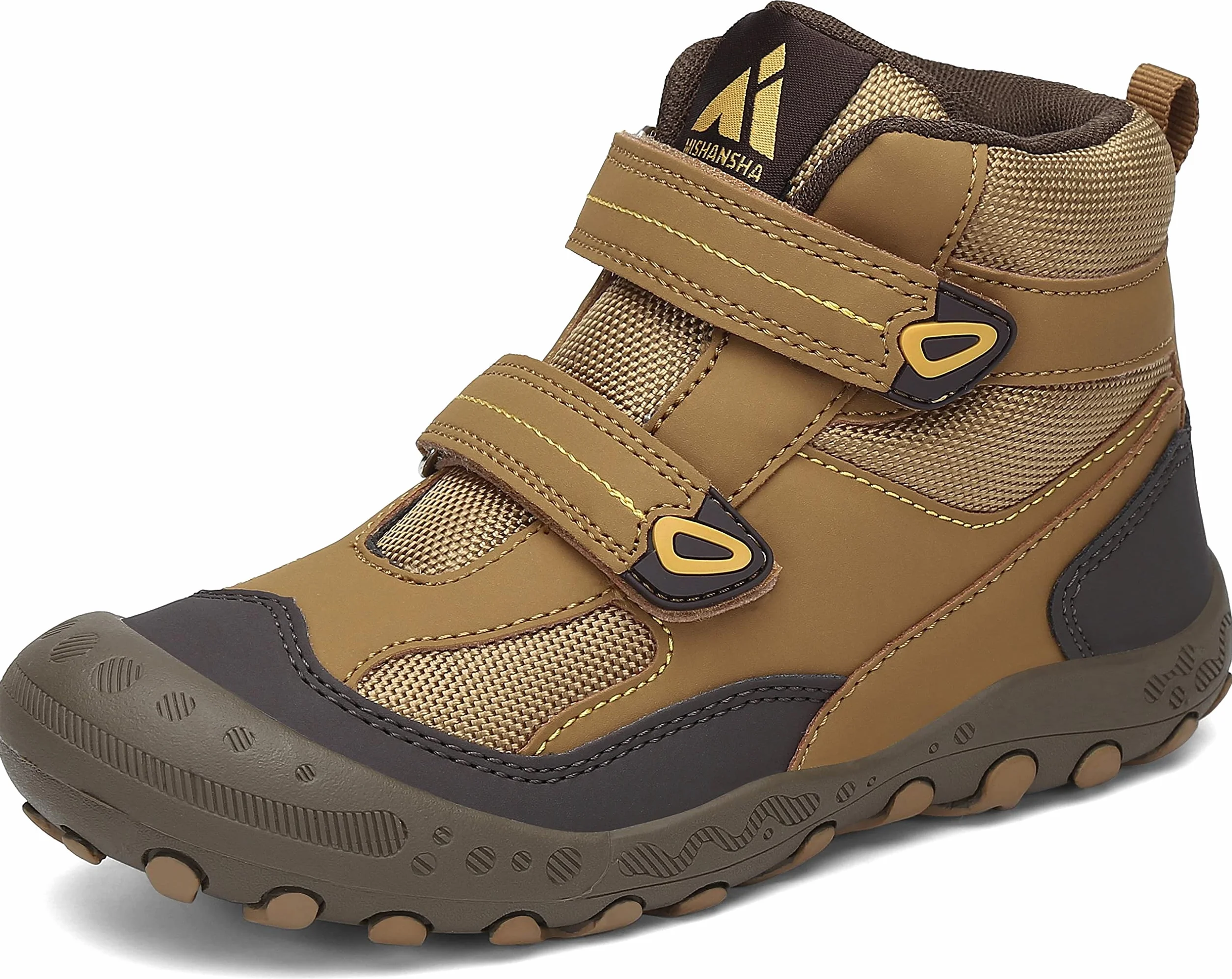 Mishansha Botas de Senderismo Niño Niña Zapatos de Trekking Antideslizante Ligero Zapatillas de Montaña Cómodos Exterior, 028 Marrón, 38 EU