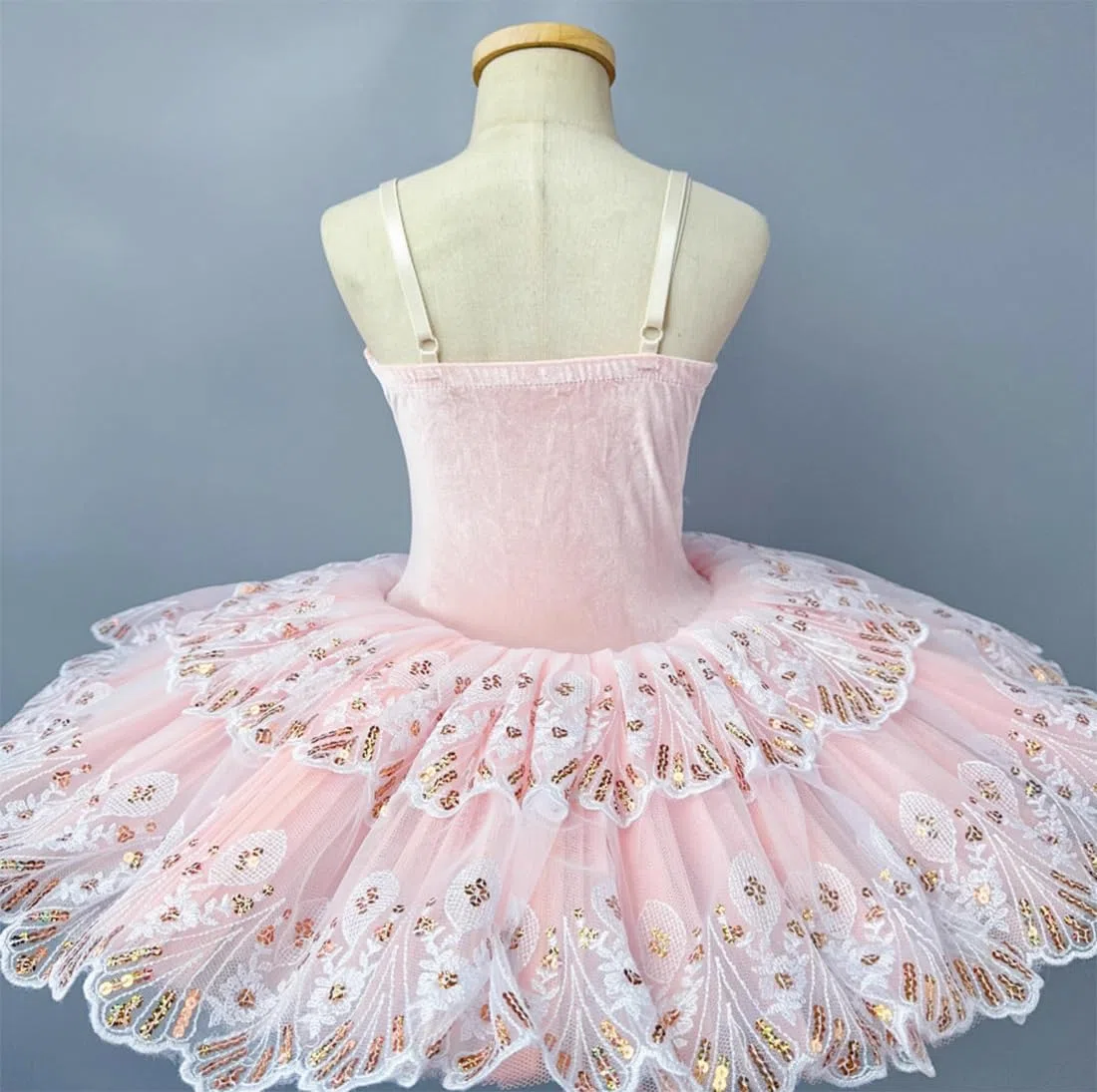 Vestido de Ballet con tutú y panqueque para niñas, Vestido de actuación de Ballet, Falda de Leotardo con tutú de Fiesta de Lujo de Little Swan para niñas Ropa de Baile
