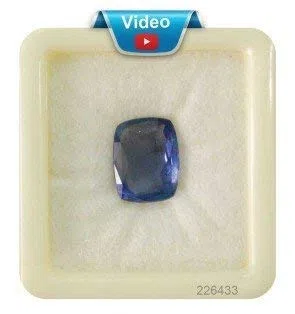 9.25 Ratti zafiro azul (NEELAM/NILAM) piedra natural certificada calidad AAA, AMZ13030, S, Gema