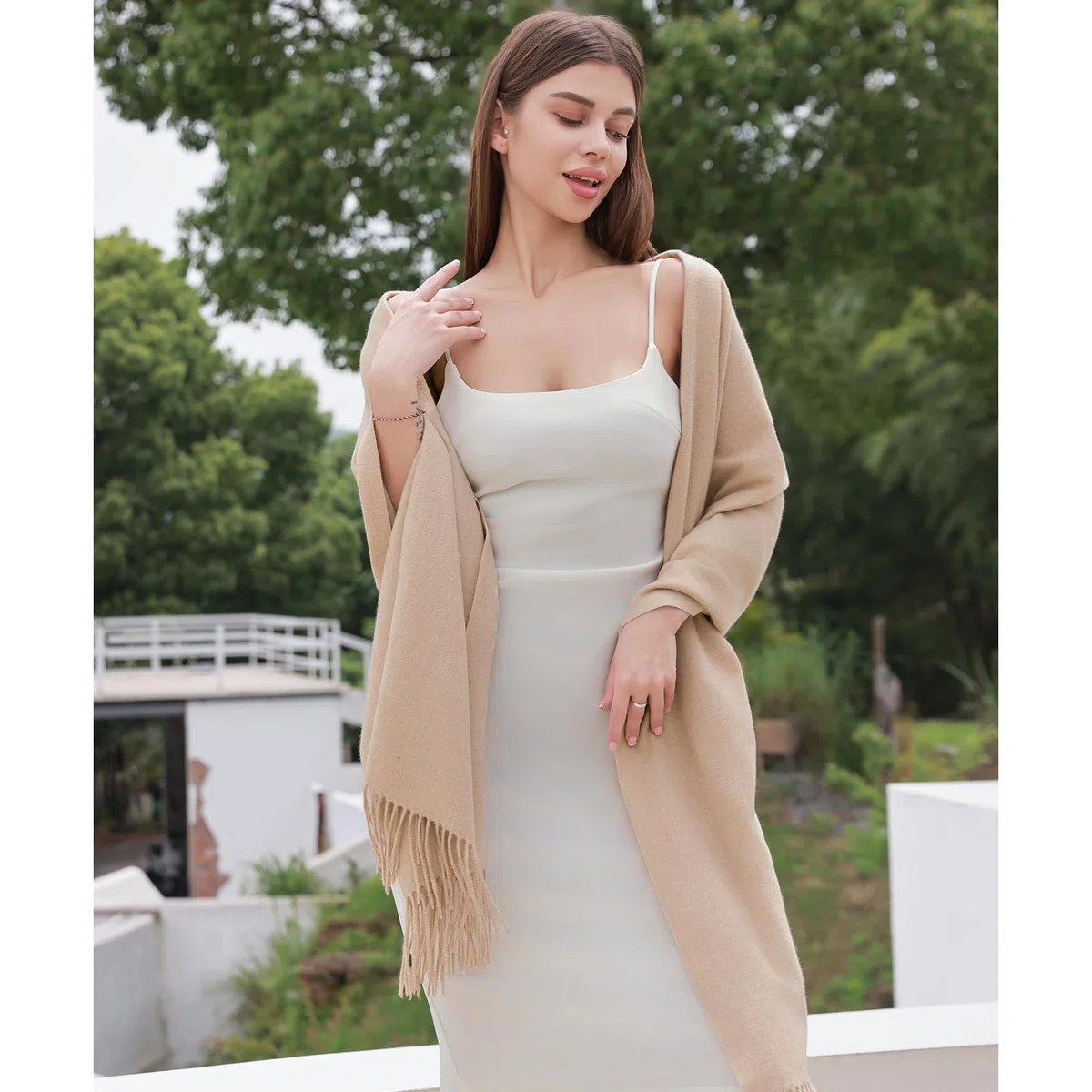 RIIQIICHY Pañuelo, chal, bufanda pashmina para mujer, para boda, bufanda para pasar un invierno cálido