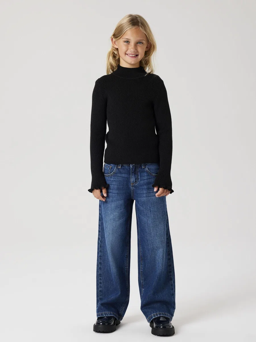Name IT Nkfriaglitter LS Knit Jersey de Punto Niñas (Pack de 1)