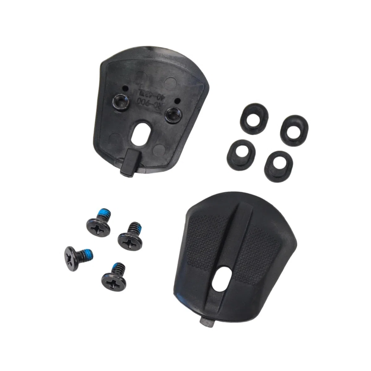 2 Piezas de Almohadillas para Talón de Zapatos de Ciclismo, Tornillos Y Juntas, Pieza de Acero Al Carbono TPU, Pieza de Repuesto para Reparación,