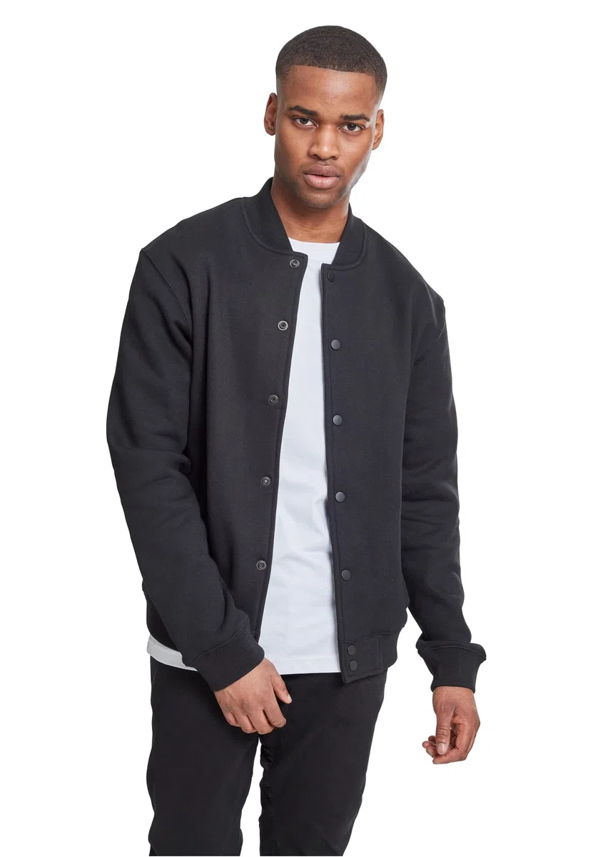Urban Classics CazadoraTipo universitario Hombre Chaqueta Universitaria negro-blanco