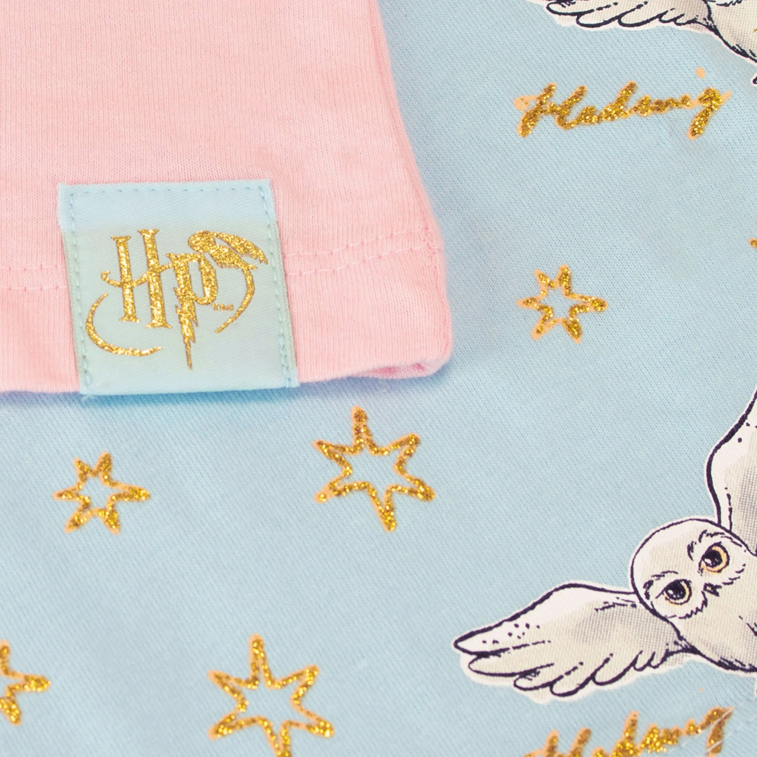 Harry Potter Camiseta de Hedwig para Niñas Paquete de 2 Top de Manga Corta para Infantiles Paquete de Dos