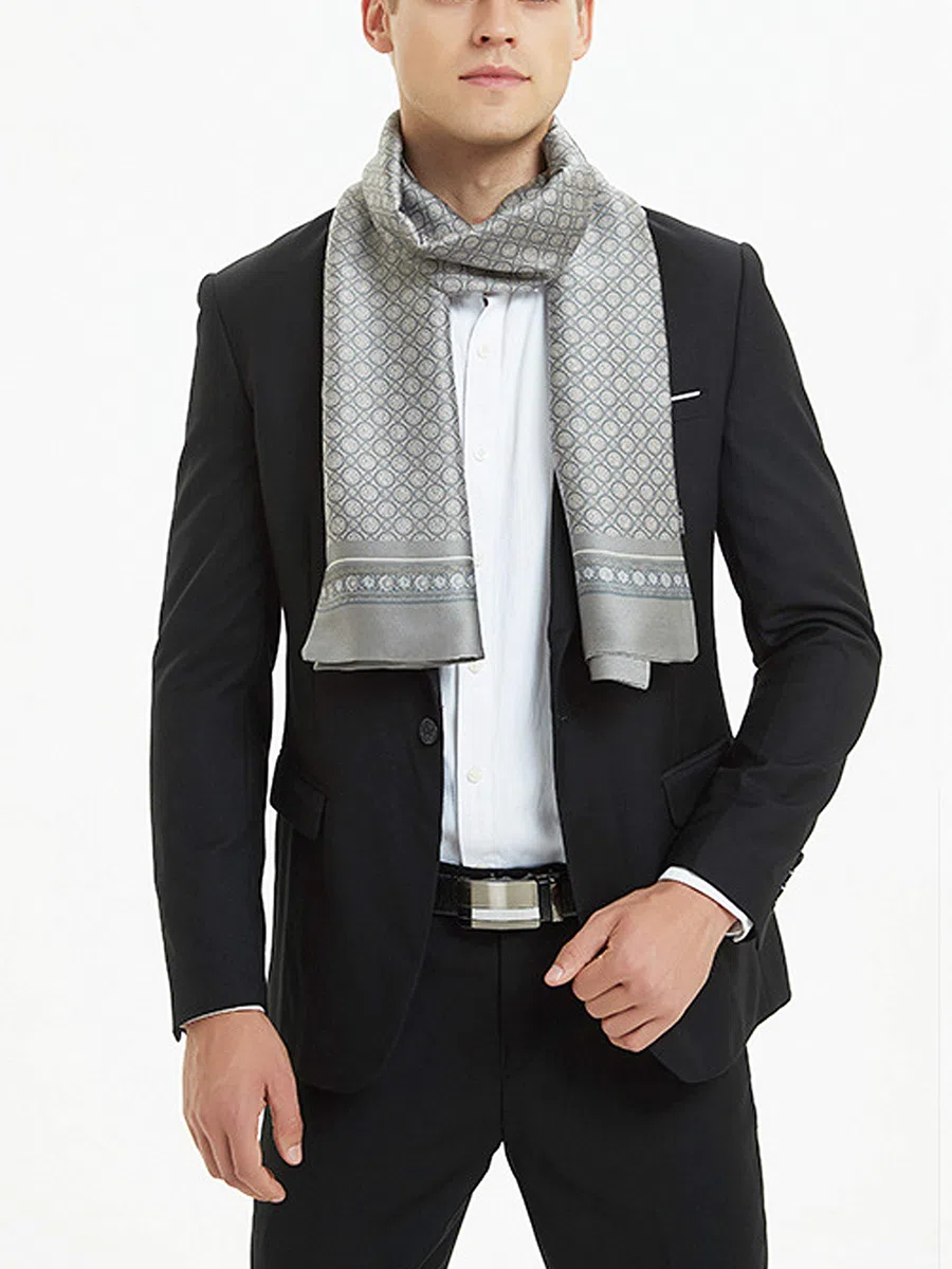 Bufanda delgada de rayón para otoño primavera para hombre