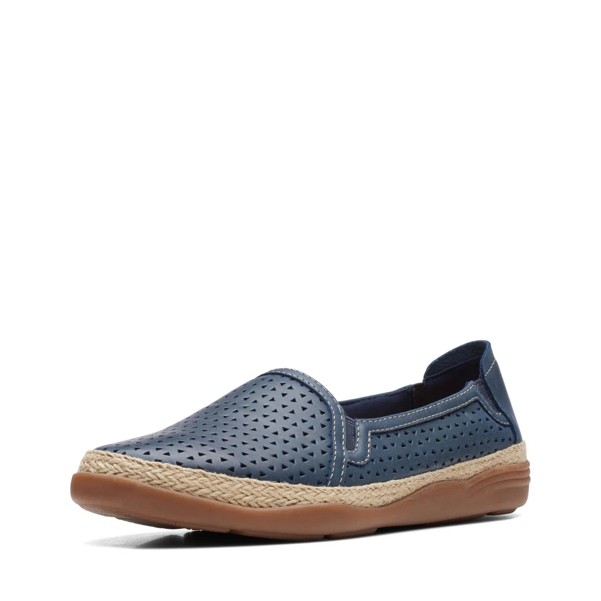 Clarks Elaina Ruby, Mocasín Mujer, Cuero Azul Marino, 39 EU