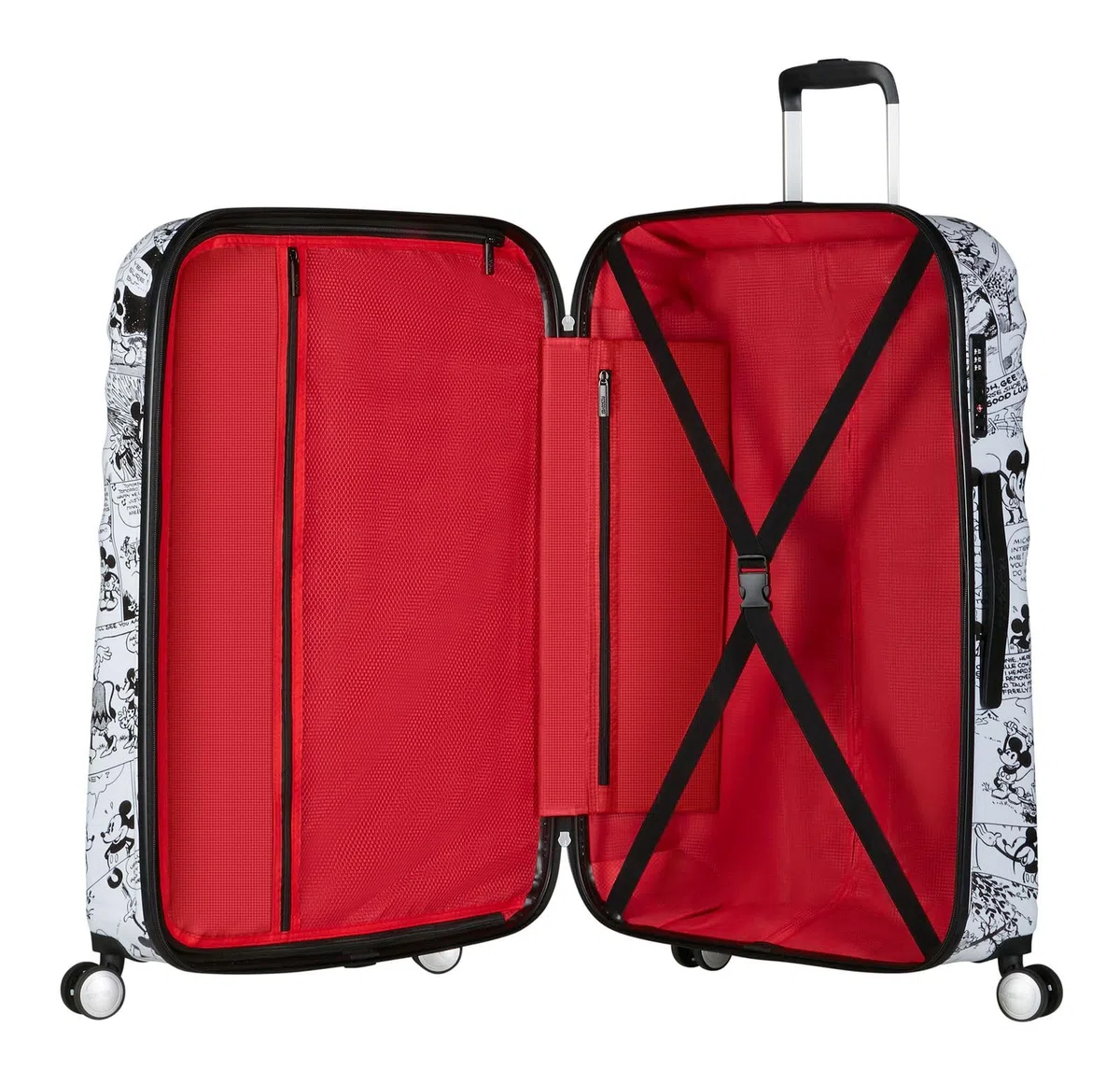 American Tourister Breakruptor de Onda FL - Spinner L, Maleta, 77 cm, 96 L, Multicolor (Minnie Comics White)