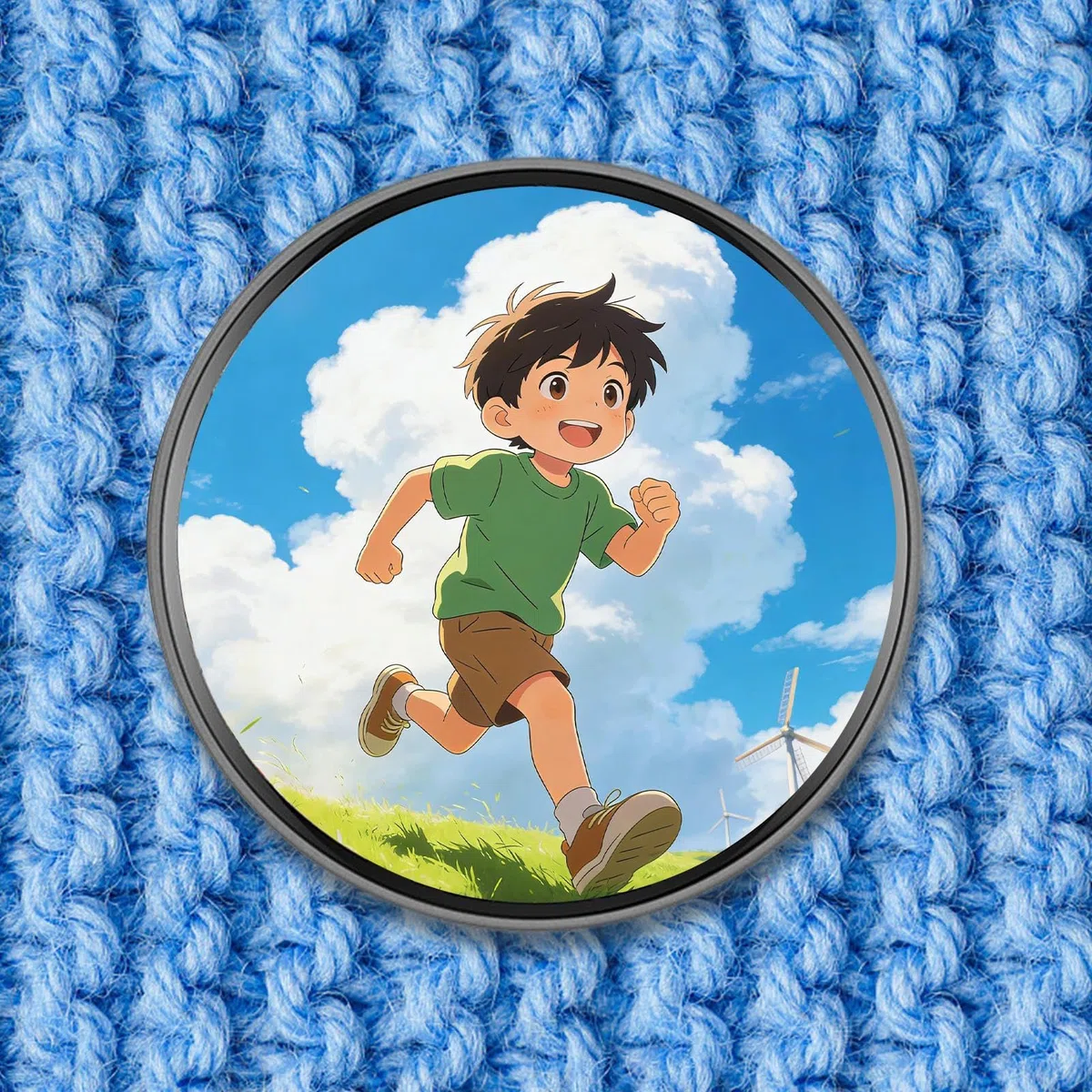 Pin de insignia digital, pantalla táctil, LED animado de alta definición con efectos de color, pin esmaltado coleccionable, accesorio divertido de moda para anime, cómic, concierto, música, escuela