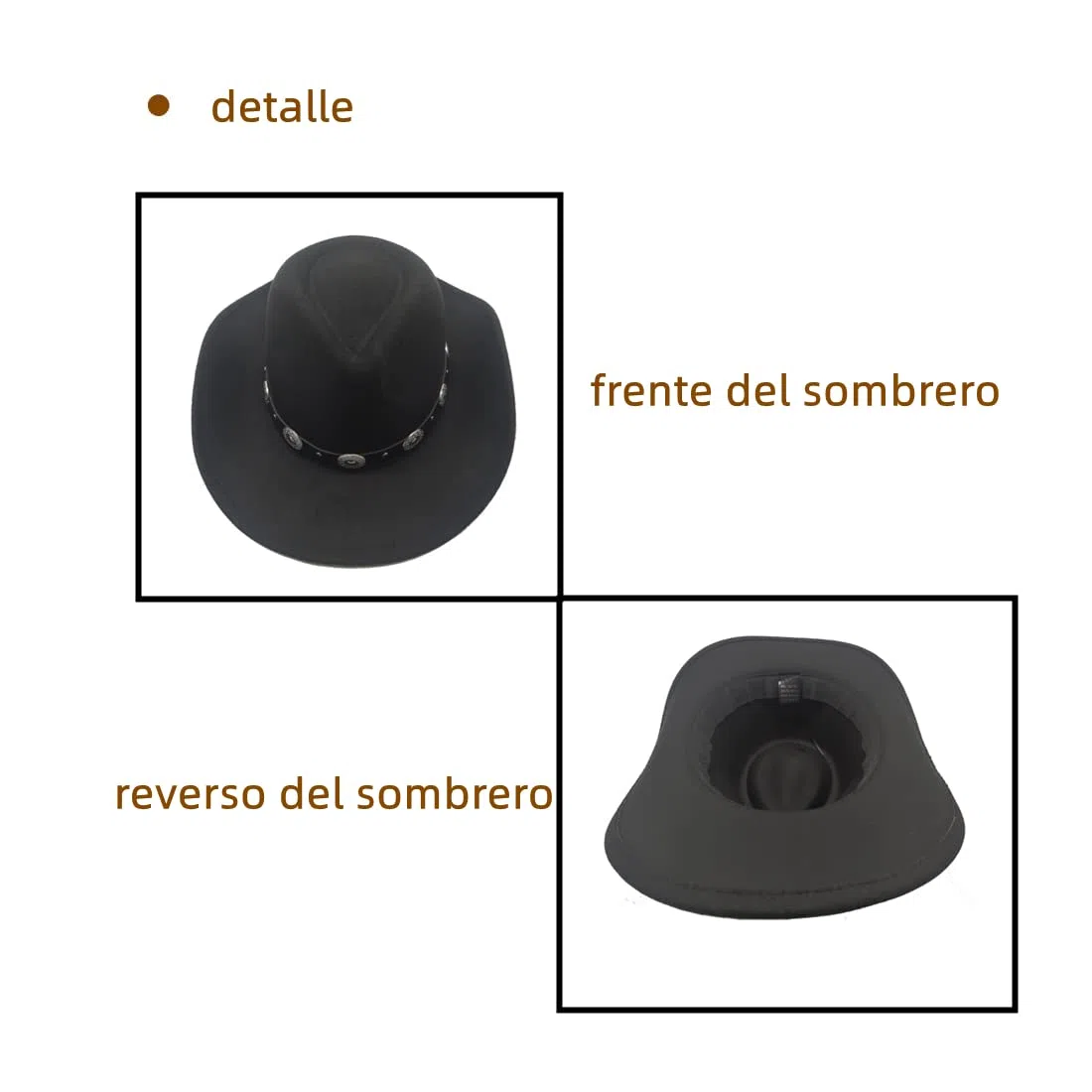 Willheoy Sombrero de Vaquero para Mujer Hombre Sombrero de Cowboy Unisex Adulto Carnaval Halloween y Cosplay