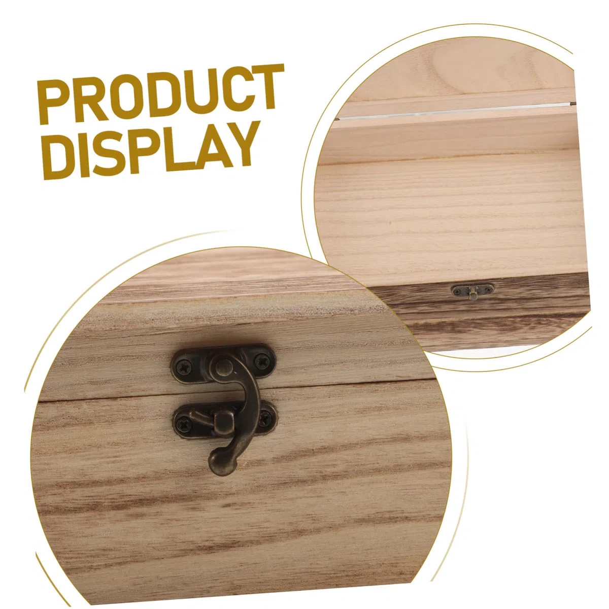 Cabilock 2 Piezas Caja de Madera para Guardar la Biblia Joyero de Madera Caja de Recuerdos con Tapa de Escritorio para Almacenar Joyas Tarjetas y Recuerdos Dormitorio o Escritorio