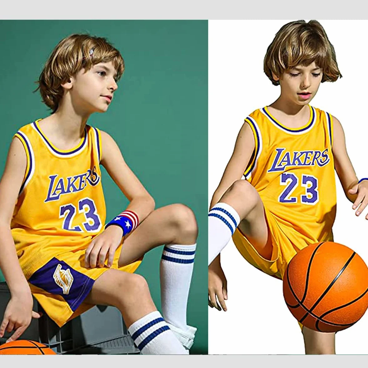 Camiseta de Baloncesto Niños Traje de Ropa Deportiva, Juego de Camiseta sin Mangas y Pantalones Baloncesto Conjunto Camisetas para Niños, 1 Top + 1 Pantalón