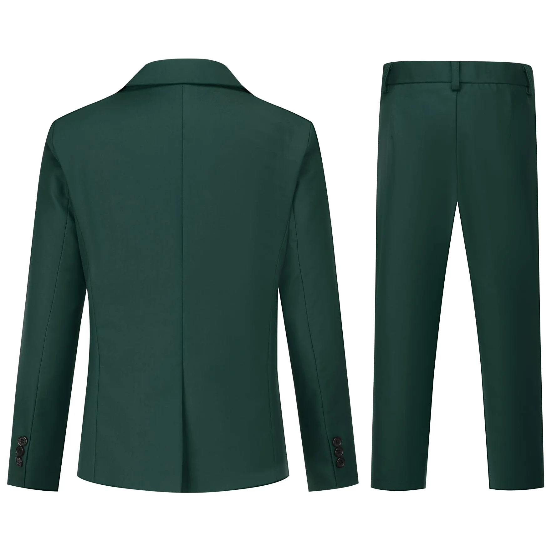 Sliktaa Traje de 3 piezas para niños con cuello de solapa con un botón, trajes para bodas, cumpleaños, fiestas, bailes de graduación, traje de rendimiento, chaleco, pantalones, multicolor