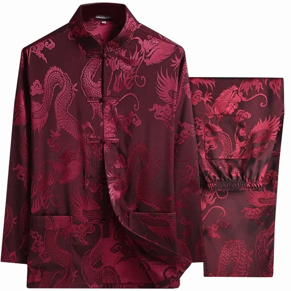 Traje tradicional de artes marciales chinas para hombre, tela transpirable Kung Fu Wing Chun Hanfu