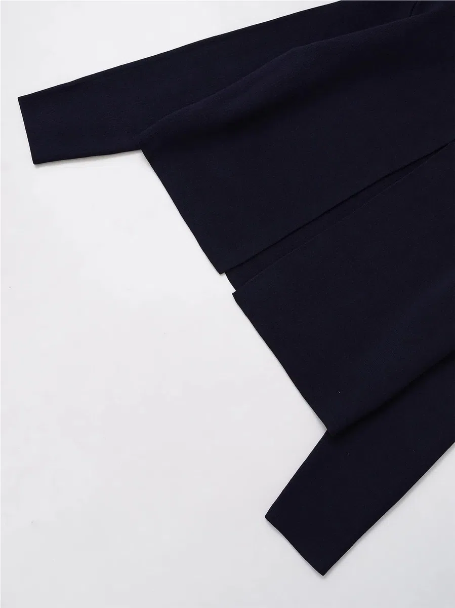 Cárdigan de Punto de Manga Larga con Cuello Redondo y un Solo botón for Uso Diario de principios de otoño, Chaqueta, suéter versátil(L)